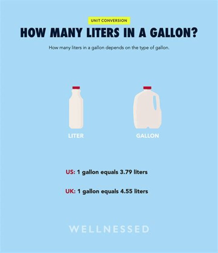 2.5 liters to gallons