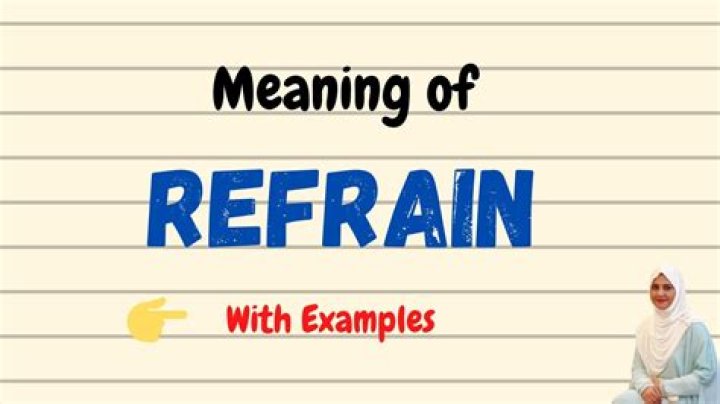 define refrain