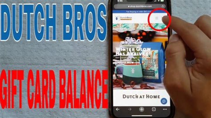 dutch bros gift card balance