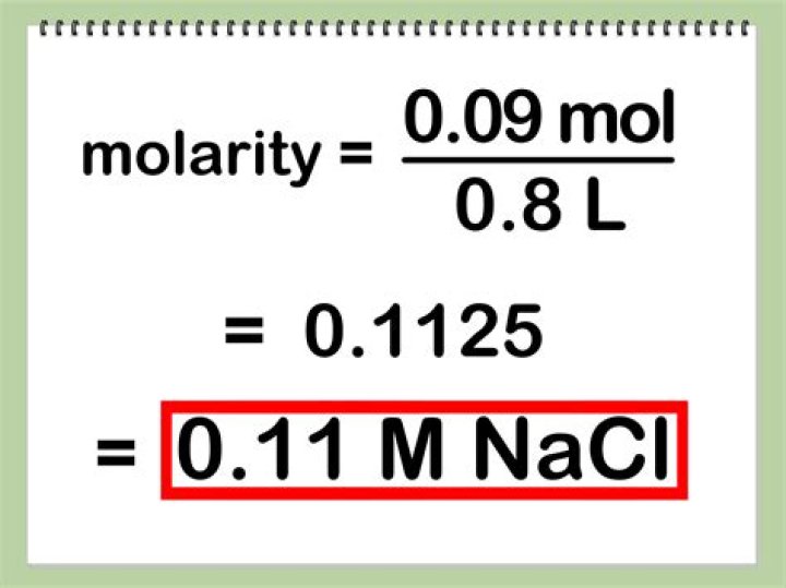 how to calculate molarity