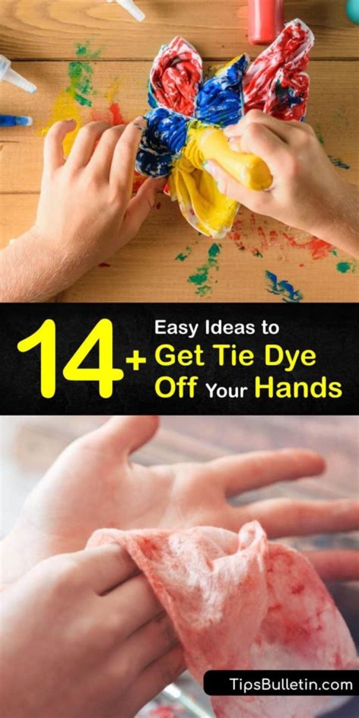 how to get tie dye off hands