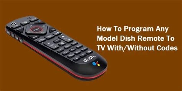 how to program dish remote to tv