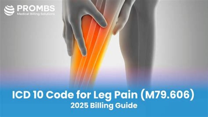 leg pain icd 10