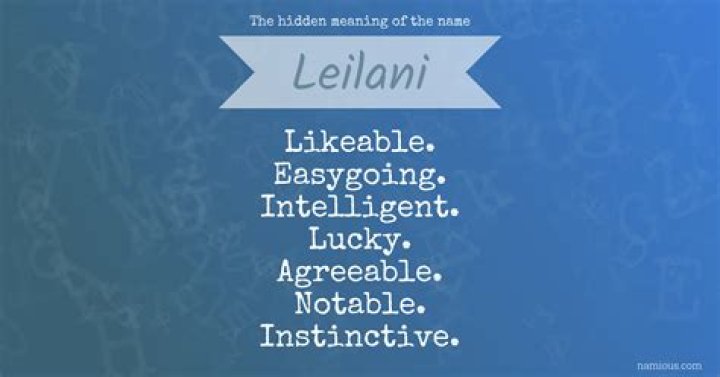 leilani meaning