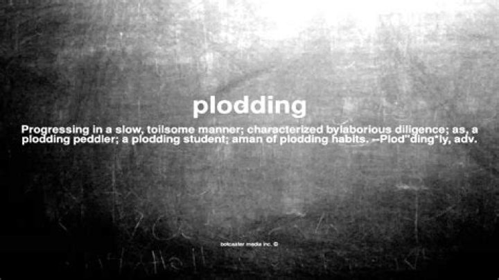plodding meaning