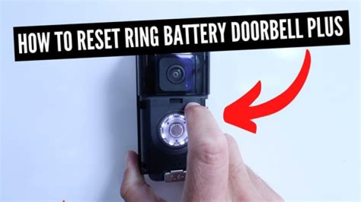 reset ring doorbell
