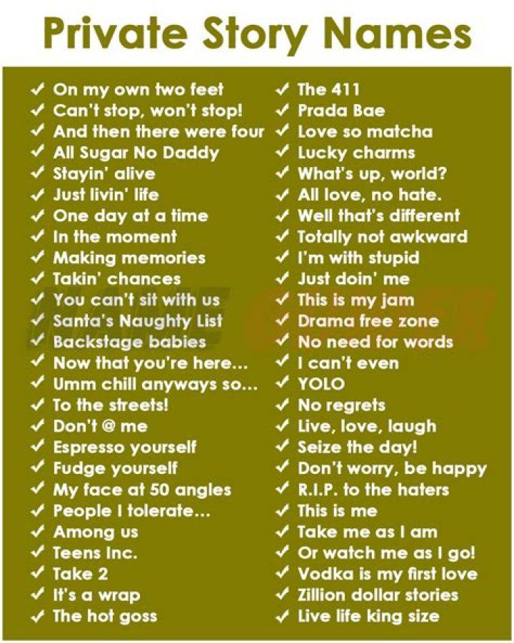 Unveiling The Power Of Private Story Names