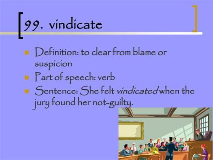 vindicate meaning