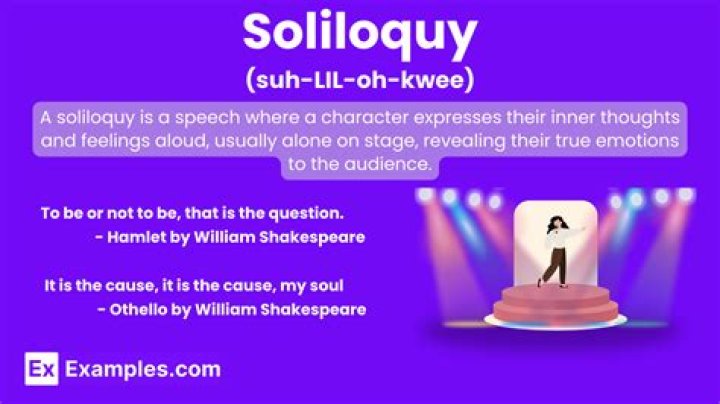 what is a soliloquy