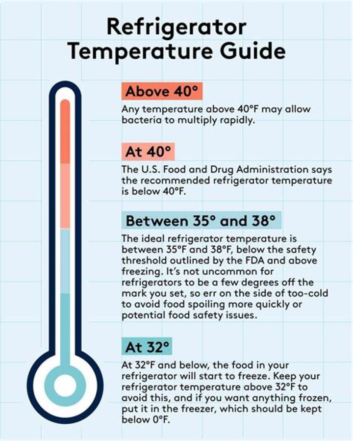 what temperature should a fridge be